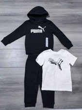 Puma Outfit Boys XXS 3-4 Hoodie Sweat Pants T-Shirt 3-Piece Athletic Sports