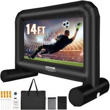 VEVOR 14 ft. Outdoor Inflatable Projector Screen with Blower  Carrying Bag