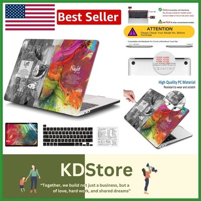 Einstein Brain Themed 4-in-1 Protective Case Set for MacBook Pro 13''