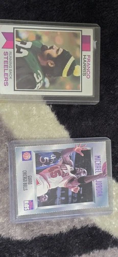 1973 Topps Franco Harris #89 Rookie + 1995 SI for Kids Michael Jordan...