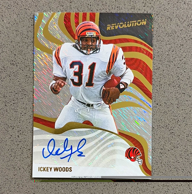 Panini 2025 Revolution Ickey Woods Bengals Storm Auto #RSA-IWS