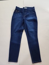 Nine West Heidi Pull On Crop Jeans Medium Wash Stretch NWT Womens 4