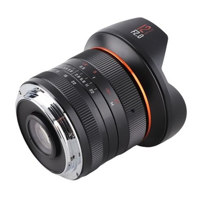 12mm F2.0 Super Wide Angle APS C Metal Manual Focus Lens (E Mount)
