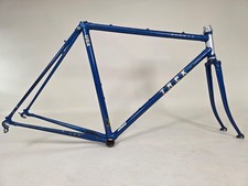 52CM Trek Elance Lugged Steel Road Bike Frame Blue+Silver Reynolds 531 USA GOOD