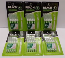 Lot of 6 packs  REACH  Interdental Cleaners ( ten cleaners per pack )
