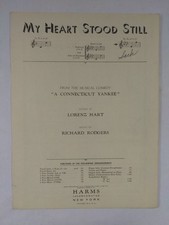 A CONNECTICUT YANKEE A Connectitut Yankee Sheet Music Richard Rodgers