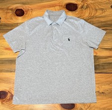 Polo Ralph Lauren Performance Men's XL Gray Classic Fit Polo Shirt Short Sleeve