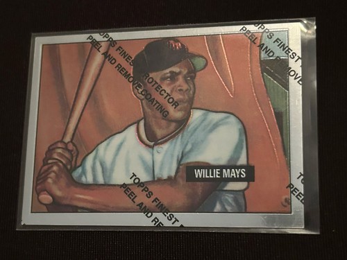 1996 Topps Willie Mays Commemorative Finest Chrome #1 (1951 Bowman #305 Reprint) - Picture 1 of 8