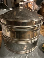 Stainless Steel Steamer Pot, 2-Tier Food Steam Pots , Vintage 9x9