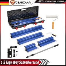 Profi Flächenspachtel Set mit Teleskop Wänden Decken Verputzen Blau Rollspachtel