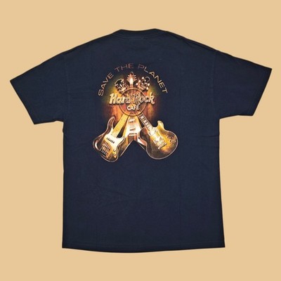 Hard Rock Cafe Chicago 90s Vintage Graphic T Shirt Size L Heavy Tee