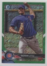 2018 Bowman Chrome Prospects Green Shimmer Refractor 23/99 Brendon Little 0c2