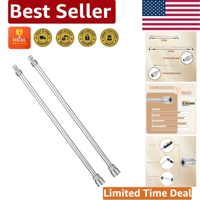 #ad 17 Inch Stainless Steel Pressure Washer Extension Wand 2 Pack for Heavy Dut... $37.79