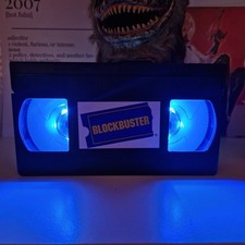 Blockbuster Video Logo Sign LED VHS Video Tape Light Lamp Birthday Gift Retro