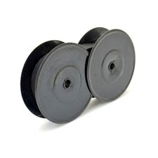 Black Ribbon on METAL SPOOLS for LC Smith 1 2 5 8 Typewriter Bros Corona Vtg