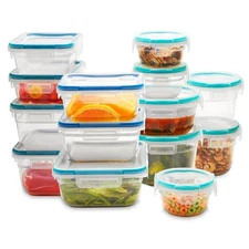 Total Solutions 14-Pack Plastic Food Storage Containers, Airtight BPA-Free Lids