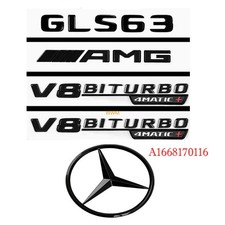 F&uuml;r Mercedes Benz GLS63 AMG V8 BITURBO 4MATIC+ Stamm X166 Emblem