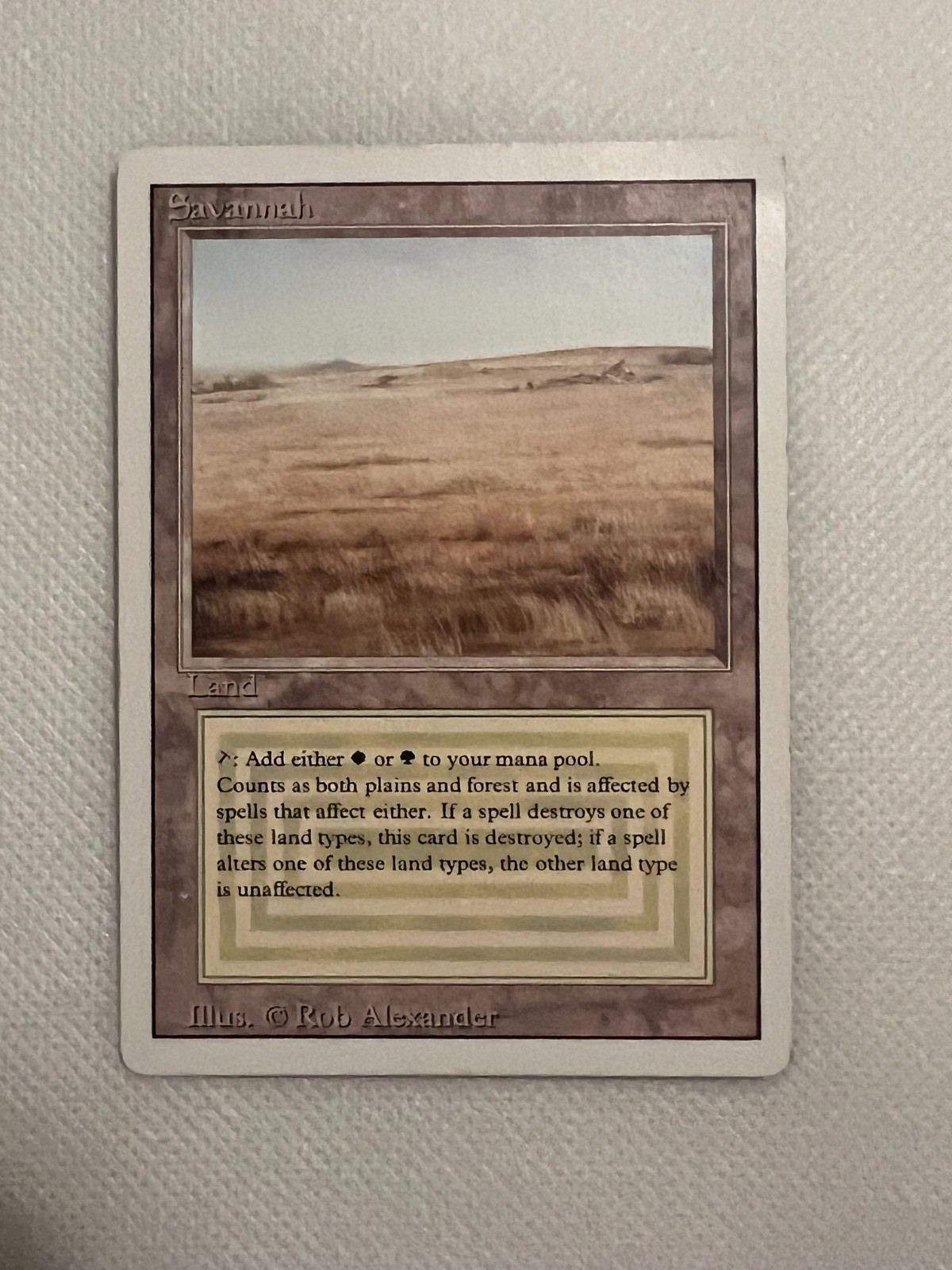 MTG Savannah Revised Edition Dual Land 1994 Reserved List Near Mint NM