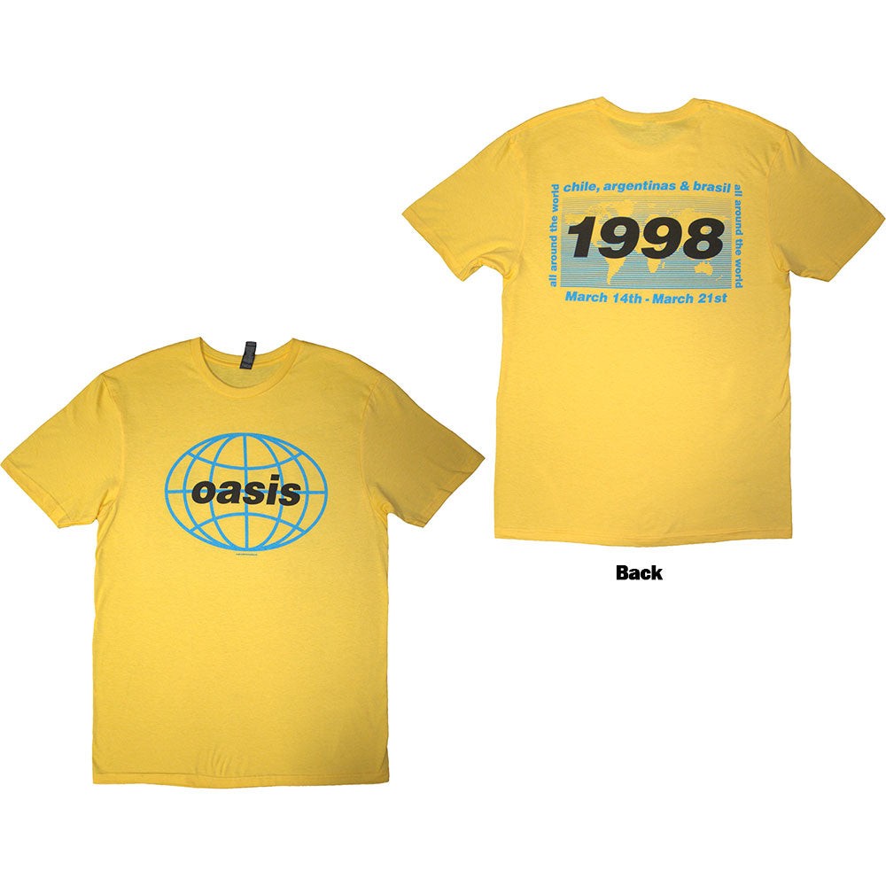 Oasis - 1998 World Tour - South America (T-Shirt) | eBay