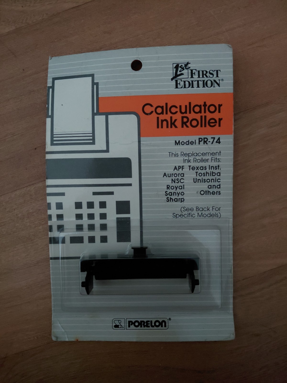 Porelon 1st First Edition Calculator Ink Roller PR-74 Royal Sanyo Sharp Casio