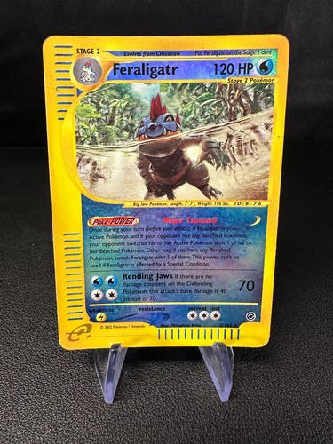 Feraligatr 12/165 Reverse Holo, Expedition Base Set, Pokemon, MP/HP