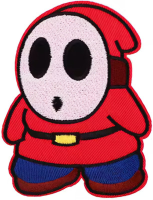Shy Guy from Nintendo Super Mario franchise embroidered Iron on patch
