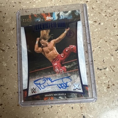 Shawn Michaels Auto 12/25 Elevated Ink 1st Day Issue WWE Exalted