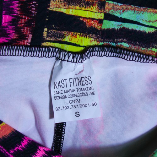 Leggings da allenamento donna KAST Fitness stampa animalier arcobaleno azteco colorati taglia S - Foto 5 di 8