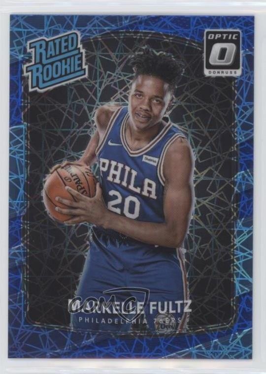 2017 Panini Donruss Optic Rated Rookie Blue Velocity Prizm Markelle Fultz 0y83