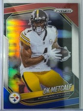 2025 Panini Prizm - DK Metcalf #12 Red White & Blue Prizm