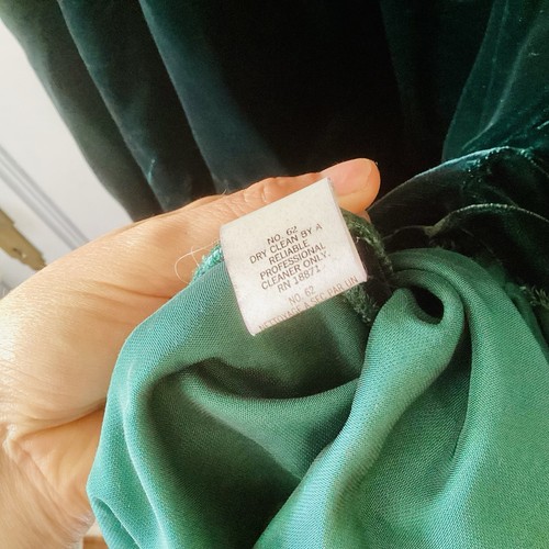 Maxi Falda De Colección Terciopelo Verde Cintura Alta Línea A Bohemia Vacaciones Noche Formal - Imagen 14 de 18