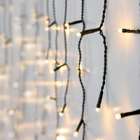 Eisregen Lichterkette Warm Weiß 12M - 360 LED - Eiszapfen Deko AußEn Beleuchtung