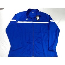 Image of Under Armour Men's XL Team Knit Track Jacket Full Zip Blue Athletic New NWT