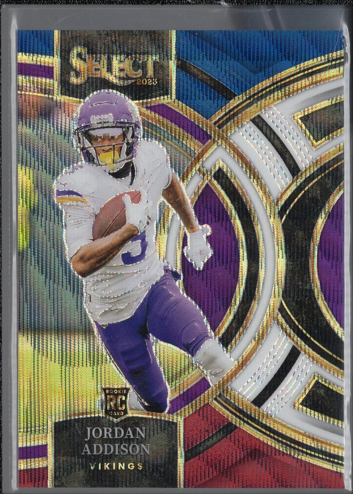 2023 Panini Select #194 Jordan Addison Tri-Color Prizms #/225