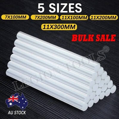 Bulk Clear Hot Melt Glue Sticks Adhesive Craft Stick Glue Gun 7mm 11mm 300mm Au - image 1 of 4