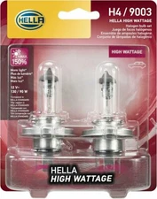 HELLA H4 130/90WTB High Wattage Bulbs, 12V 2 Pack