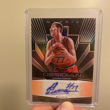 Obsidian Matrix  Autographs Electric Etch Orange Gheorghe Muresan /50 (AU)