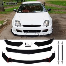 For Honda Prelude Sir Type-s Gloss Front Bumper Lip Splitter Spoiler Strut Rods For Honda Prelude Sir Type-s Gloss Front Bumper Lip Splitter Spoiler Strut Rods