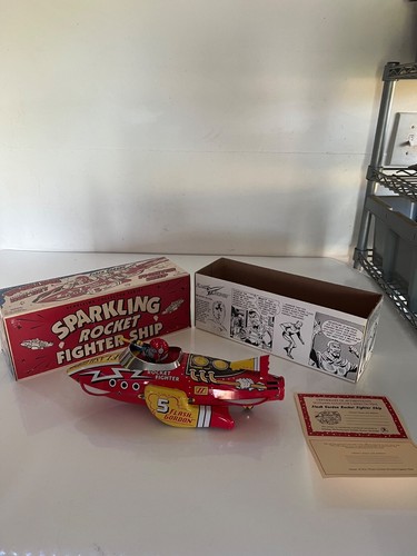 SCHYLLING 2004 FLASH GORDON SPARKLING ROCKET SHIP WITH BOX AND COA