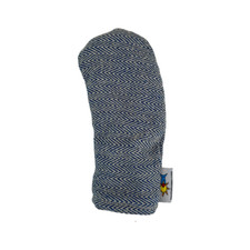 Blue Chevron Tweed Barrel Golf Headcover Hybrid by Sunfish
