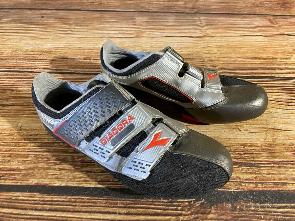 DIADORA Vintage Road Cycling Shoes Road Bike Boots 3 Bolts Size