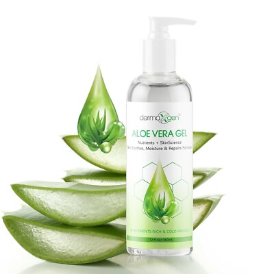 (12 FL OZ) Aloe Vera Soothing Gel 100% Pure Moisturizer ORGANIC ANTI-AGING  SKIN | eBay