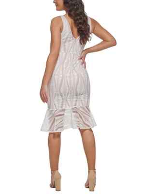 women's embroidered mesh sleeveless sheath dress Siena Embroidered Mesh Mini Dress, Black Multi / 0 main image 1