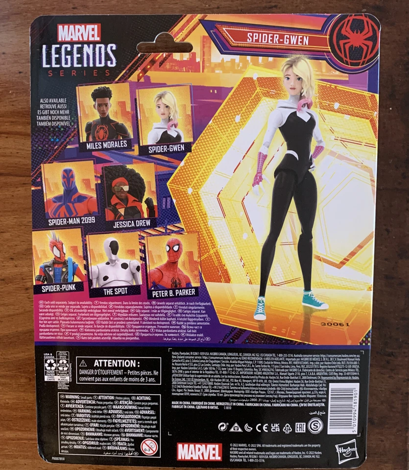 Figura Marvel Legends Spider-Man Across The Spider-Verse Spider-Gwen 6" EN STOCK Foto 3 de 3