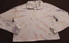 Women's Sm SO Lounge Life 1/4 Zip Pullover Tie Dye Cropped Sweatshirt Top