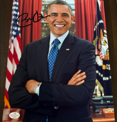 PRESIDENT BARACK OBAMA SIGNED AUTOGRAPH 8X10 PHOTO PHOTOGRAPH 44th RARE ...