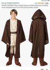 Boys Robe Luke Skywalker Outfit- Brown- New XL
