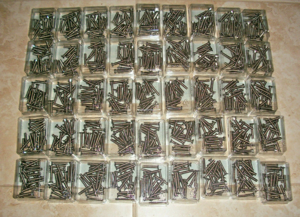 900 lot Hillman 1/4-20 x 1-1/2" Flat Head Phillips Machine Screws Stainless NIB - Image 2 of 4
