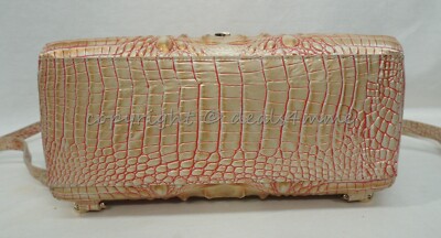 Brahmin Liz Backpack Sunkiss NWT $325 Brahmin Liz Sunkiss Melbourne Croc Embossed Leather  main image 4