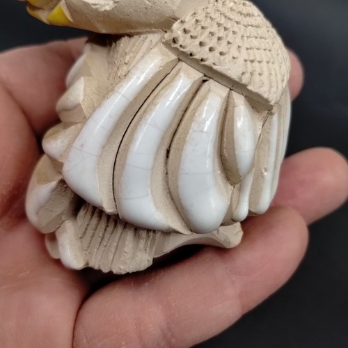 Artesania Rinconada Cockatoo Bird Sculpted Figurine Flawed READ - Picture 16 of 20